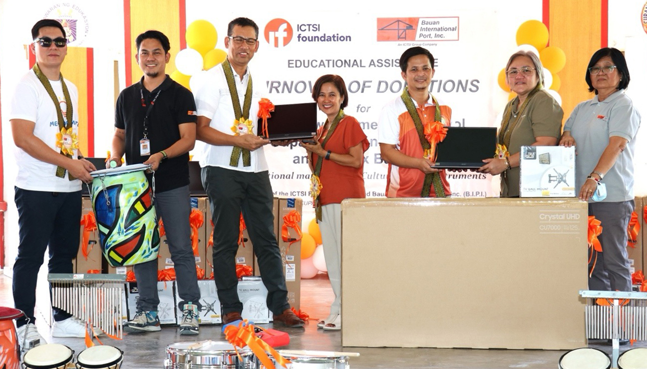 ICTSI Foundation, BIPI donate learning tools to Batangas schools